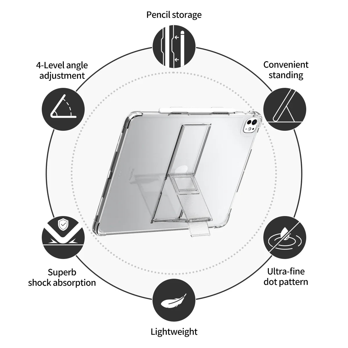Araree Flexield Case For iPad Pro 13 (M4) - Clear - Tashqila Araree Flexield Case For iPad Pro 13 (M4) - Clear - Tashqila